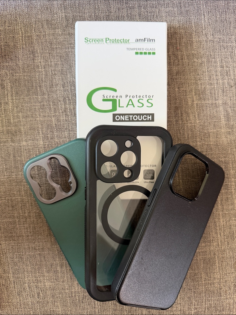 3 iPhone 14 Pro Cases & 1 Glass Screen Protector